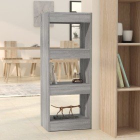 Estantería/divisor madera ingeniería gris Sonoma 40x30x103 cm en Librerías y estanterías | Comprar online en Foru.es