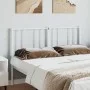 Cabecero de metal blanco 120 cm de vidaXL, Cabeceros y pies de cama - Ref: Foro24-352560, Precio: 27,58 €, Descuento: %
