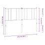 Cabecero de metal blanco 120 cm de vidaXL, Cabeceros y pies de cama - Ref: Foro24-352560, Precio: 28,01 €, Descuento: %