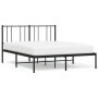 Estructura de cama con cabecero metal negro 140x190 cm de vidaXL, Camas y somieres - Ref: Foro24-352480, Precio: 88,60 €, Des...