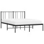 Estructura de cama con cabecero metal negro 140x190 cm de vidaXL, Camas y somieres - Ref: Foro24-352480, Precio: 87,07 €, Des...