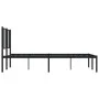 Estructura de cama con cabecero metal negro 140x190 cm de vidaXL, Camas y somieres - Ref: Foro24-352480, Precio: 87,07 €, Des...