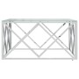 Mesa de centro acero inoxidable y vidrio 80x80x40 cm de vidaXL, Mesas de centro - Ref: Foro24-349969, Precio: 148,33 €, Descu...
