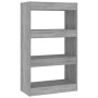 Estantería/divisor madera ingeniería gris Sonoma 60x30x103 cm en Librerías y estanterías | Comprar online en Foru.es