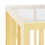 Stainless steel and glass coffee table 110x45x45 cm by vidaXL, Coffee table - Ref: Foro24-350050, Price: 166,38 €, Discount: %
