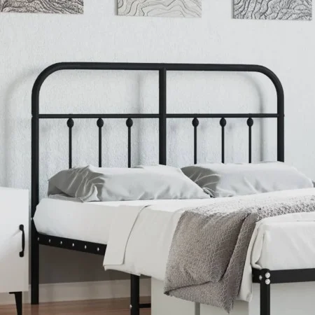 Kopfteil aus schwarzem Metall, 120 cm von vidaXL, Kopf- und Fußteile - Ref: Foro24-352609, Preis: 45,11 €, Rabatt: %