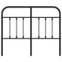 Kopfteil aus schwarzem Metall, 120 cm von vidaXL, Kopf- und Fußteile - Ref: Foro24-352609, Preis: 45,11 €, Rabatt: %