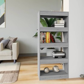 Estantería madera contrachapada gris Sonoma 60x30x135 cm en Librerías y estanterías | Comprar online en Foru.es