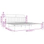 Estructura de cama con cabecero metal negro 200x200 cm de vidaXL, Camas y somieres - Ref: Foro24-352585, Precio: 134,03 €, De...