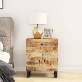 Mesita de noche madera mango madera contrachapada 50x33x60 cm de vidaXL, Mesitas de noche - Ref: Foro24-350668, Precio: 119,6...