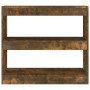 Estantería/divisor de espacios color roble ahumado 80x30x72 cm en Librerías y estanterías | Comprar online en Foru.es