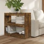 Estantería/divisor de espacios color roble ahumado 80x30x72 cm en Librerías y estanterías | Comprar online en Foru.es