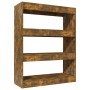 Estantería madera contrachapada roble ahumado 80x30x103 cm en Librerías y estanterías | Comprar online en Foru.es