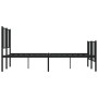 Estructura de cama cabecero y estribo metal negro 150x200 cm de vidaXL, Camas y somieres - Ref: Foro24-352500, Precio: 108,00...