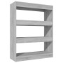 Estantería madera contrachapada gris Sonoma 80x30x103 cm en Librerías y estanterías | Comprar online en Foru.es