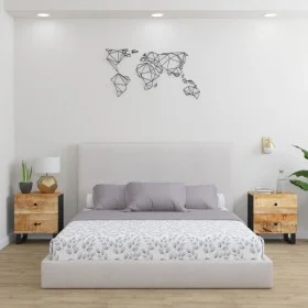 Mesitas de noche 2 uds madera maciza de mango 40x33x46 cm de vidaXL, Mesitas de noche - Ref: Foro24-345215, Precio: 157,59 €,...
