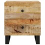 Mesitas de noche 2 uds madera maciza de mango 40x33x46 cm de vidaXL, Mesitas de noche - Ref: Foro24-345215, Precio: 160,42 €,...