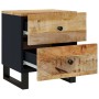 Mesitas de noche 2 uds madera maciza de mango 40x33x46 cm de vidaXL, Mesitas de noche - Ref: Foro24-345215, Precio: 160,42 €,...