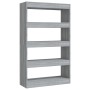 Estantería/divisor madera ingeniería gris Sonoma 80x30x135 cm en Librerías y estanterías | Comprar online en Foru.es