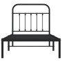 Estructura de cama con cabecero metal negro 90x200 cm de vidaXL, Camas y somieres - Ref: Foro24-352571, Precio: 78,95 €, Desc...