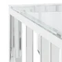 Mesa de centro acero inoxidable y vidrio 80x80x40 cm de vidaXL, Mesas de centro - Ref: Foro24-350057, Precio: 181,63 €, Descu...