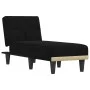 Sofá diván de tela negro de vidaXL, Divanes - Ref: Foro24-352815, Precio: 155,47 €, Descuento: %