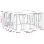 Mesa de centro acero inoxidable y vidrio 80x80x40 cm de vidaXL, Mesas de centro - Ref: Foro24-350057, Precio: 181,63 €, Descu...