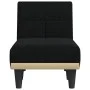 Sofá diván de tela negro de vidaXL, Divanes - Ref: Foro24-352815, Precio: 155,47 €, Descuento: %