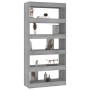 Estantería/divisor madera ingeniería gris Sonoma 80x30x166 cm en Librerías y estanterías | Comprar online en Foru.es