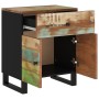 Mesita de noche madera reciclada y contrachapada 50x33x60 cm de vidaXL, Mesitas de noche - Ref: Foro24-350670, Precio: 122,75...