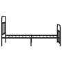 Estructura de cama con cabecero y estribo metal negro 90x190 cm de vidaXL, Camas y somieres - Ref: Foro24-352588, Precio: 89,...