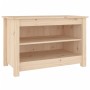 Banco zapatero de madera de pino maciza 70x38x45,5 cm en Zapateros y organizadores de calzado | Comprar online en Foru.es