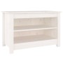 Banco zapatero madera de pino maciza blanco 70x38x45,5 cm en Zapateros y organizadores de calzado | Comprar online en Foru.es