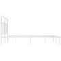 Estructura de cama de metal con cabecero blanca 140x190 cm de vidaXL, Camas y somieres - Ref: Foro24-352627, Precio: 110,68 €...