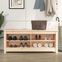 Banco zapatero de madera maciza de pino 110x38x45,5 cm en Zapateros y organizadores de calzado | Comprar online en Foru.es