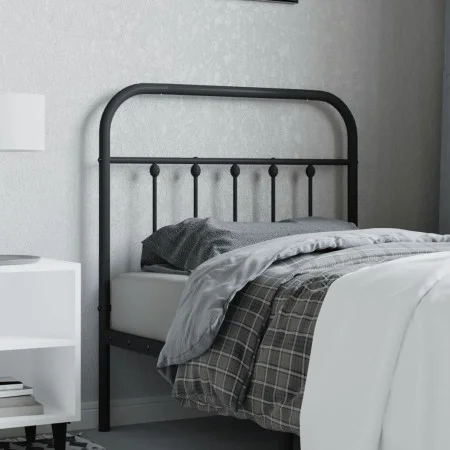 Cabecero de metal negro 80 cm de vidaXL, Cabeceros y pies de cama - Ref: Foro24-352605, Precio: 28,86 €, Descuento: %