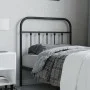 Cabecero de metal negro 80 cm de vidaXL, Cabeceros y pies de cama - Ref: Foro24-352605, Precio: 28,86 €, Descuento: %