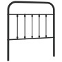 Cabecero de metal negro 80 cm de vidaXL, Cabeceros y pies de cama - Ref: Foro24-352605, Precio: 29,33 €, Descuento: %