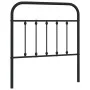 Cabecero de metal negro 80 cm de vidaXL, Cabeceros y pies de cama - Ref: Foro24-352605, Precio: 28,86 €, Descuento: %