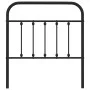 Cabecero de metal negro 80 cm de vidaXL, Cabeceros y pies de cama - Ref: Foro24-352605, Precio: 28,86 €, Descuento: %