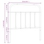 Cabecero de metal negro 80 cm de vidaXL, Cabeceros y pies de cama - Ref: Foro24-352605, Precio: 29,33 €, Descuento: %