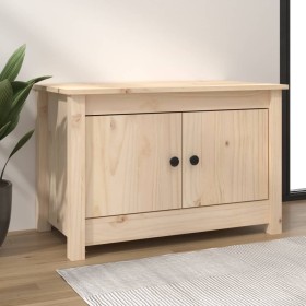 Mueble zapatero de madera maciza de pino 70x38x45,5 cm en Zapateros y organizadores de calzado | Comprar online en Foru.es
