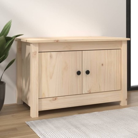 Mueble zapatero de madera maciza de pino 70x38x45,5 cm en Zapateros y organizadores de calzado | Comprar online en Foru.es