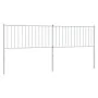 White metal headboard 200 cm by vidaXL, Headboards and footboards - Ref: Foro24-350969, Price: 41,19 €, Discount: %