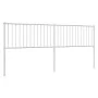 White metal headboard 200 cm by vidaXL, Headboards and footboards - Ref: Foro24-350969, Price: 41,19 €, Discount: %