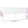 Cabecero de metal blanco 200 cm de vidaXL, Cabeceros y pies de cama - Ref: Foro24-350969, Precio: 41,87 €, Descuento: %