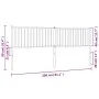 White metal headboard 200 cm by vidaXL, Headboards and footboards - Ref: Foro24-350969, Price: 41,19 €, Discount: %