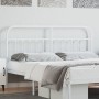 Cabecero de metal blanco 160 cm de vidaXL, Cabeceros y pies de cama - Ref: Foro24-352662, Precio: 47,69 €, Descuento: %