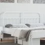 Kopfteil aus weißem Metall, 160 cm von vidaXL, Kopf- und Fußteile - Ref: Foro24-352662, Preis: 46,92 €, Rabatt: %