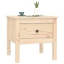 Mesa auxiliar de madera maciza de pino 50x50x49 cm en Mesas auxiliares | Comprar online en Foru.es